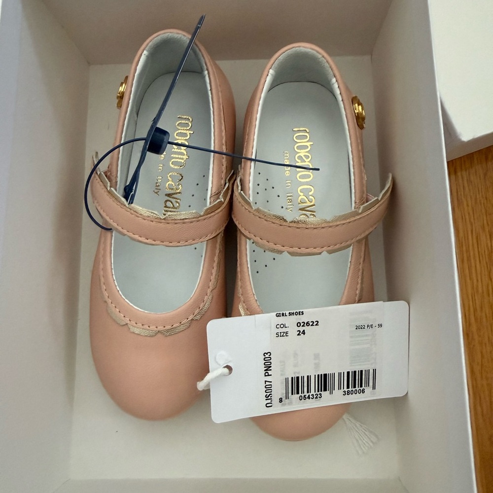 Roberto Cavalli Pink mary janes - Brand new!